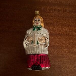 SING WE NOW Choir Girl Christopher Radko glass ornament